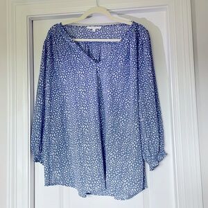 Blue Dressy Blouse